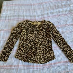 Cheetah print old navy thermal tee